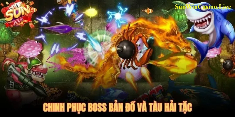 Bắn cá Vua Hải Tặc - chiến thuật hạ Boss và Tàu để thu xu tối đa