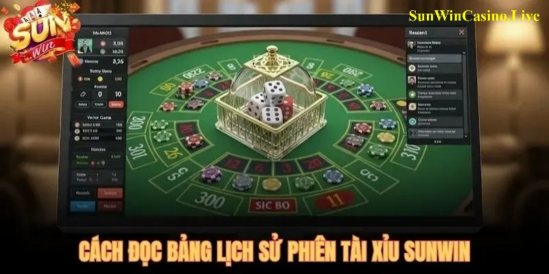 Bảng lịch sử phiên tài xỉu SUNWIN và tín hiệu cầu bệt